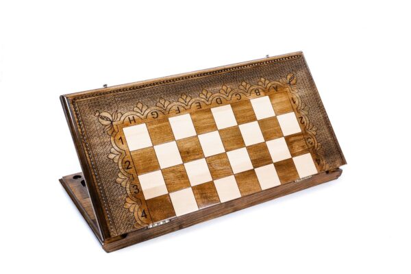 Chess-Backgammon klasisks luksusa dizaina šaha komplekts