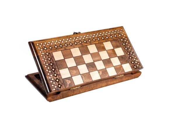 Chess-Backgammon Carpet Klasiskā luksusa šaha dziesma