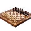 Chess-Backgammon Carpet Klasisks luksusa šaha galds un krēsli